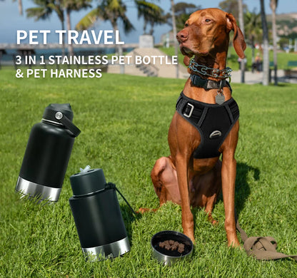 3 in 1 Stainless Steel Pet Bottle