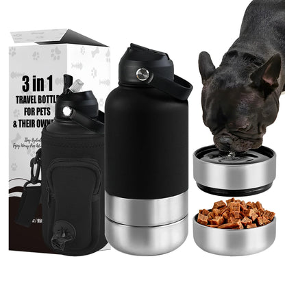 3 in 1 Stainless Steel Pet Bottle