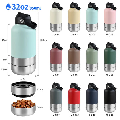 3 in 1 Stainless Steel Pet Bottle