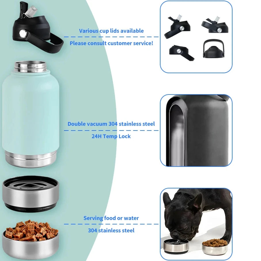 3 in 1 Stainless Steel Pet Bottle